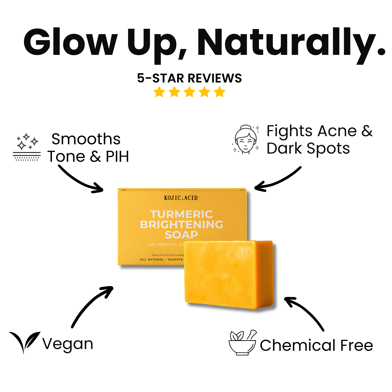 Premium Turmeric Kojic Soap